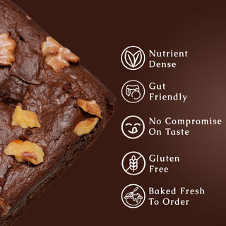 Gluten Free Double Chocochunk Walnut Brownie
