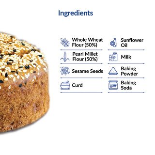 Sesame Bajra (Pearl millet) Cake
