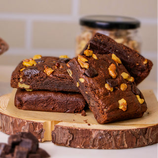 Gluten Free Double Chocochunk Walnut Brownie