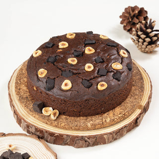 Double Chocochunk Hazelnut Cake