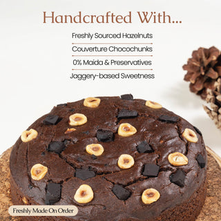 Double Chocochunk Hazelnut Cake