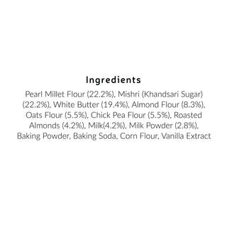 Pearl Millet Almond Cookies