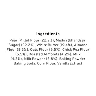 Pearl Millet Almond Cookies