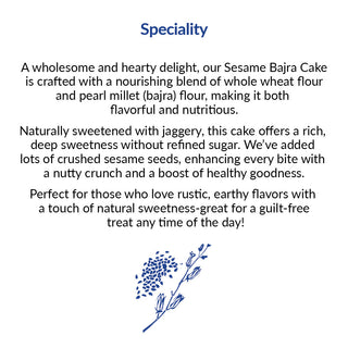 Seasame Bajra (Pearl millet) Cake