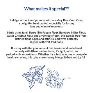 Vrat friendly Very Berry cake!