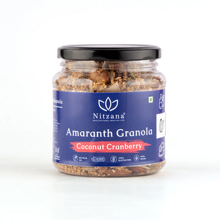 Coconut Cranberry Amaranth Granola